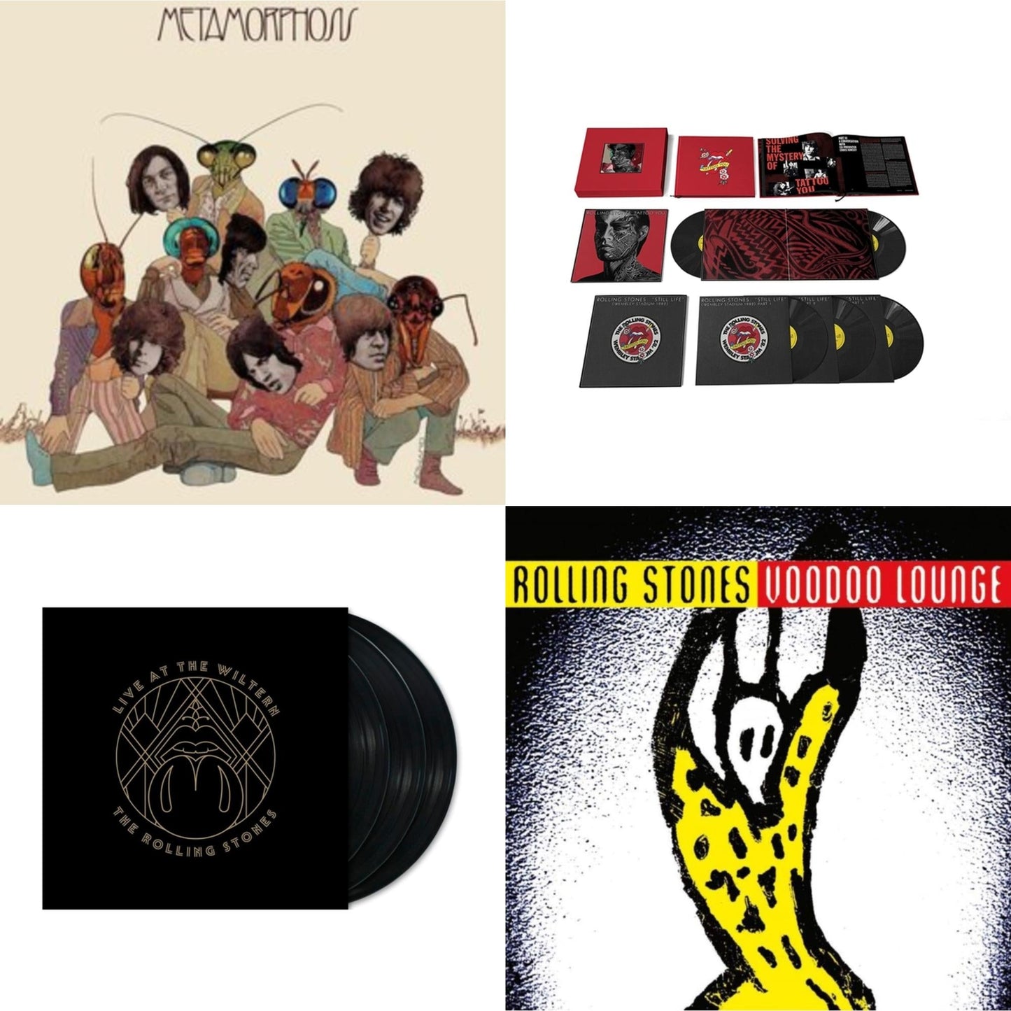 Rolling Stones - Metamorphosis & Tattoo You (2021 Remaster/5LP Box Set) & Live At The Wiltern (3LP) & Voodoo Lounge (30Th Anniversary) (Red/Yellow Vinyl/2LP)