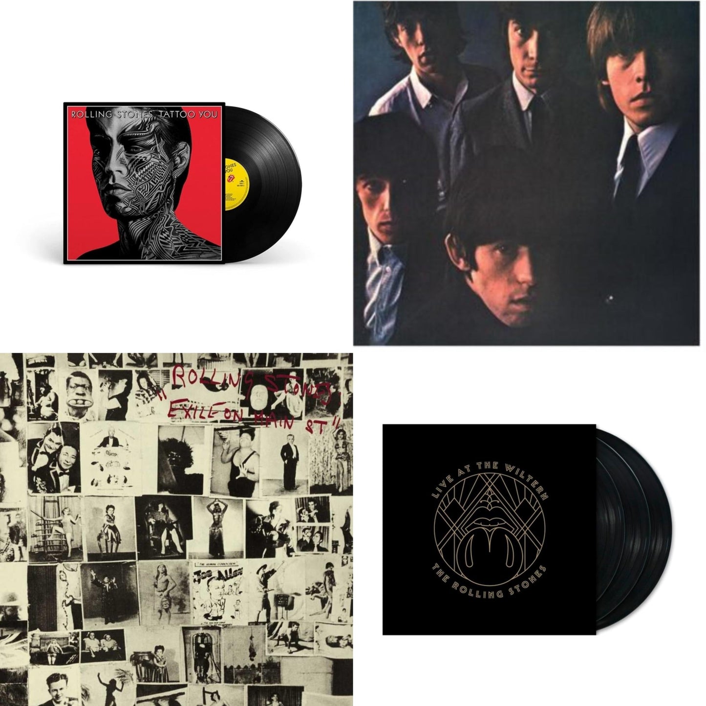 Rolling Stones - Rolling Stones No.2 (180G) & Tattoo You (2021 Remaster) & Live At The Wiltern (3LP) & Exile On Main Street (2LP)