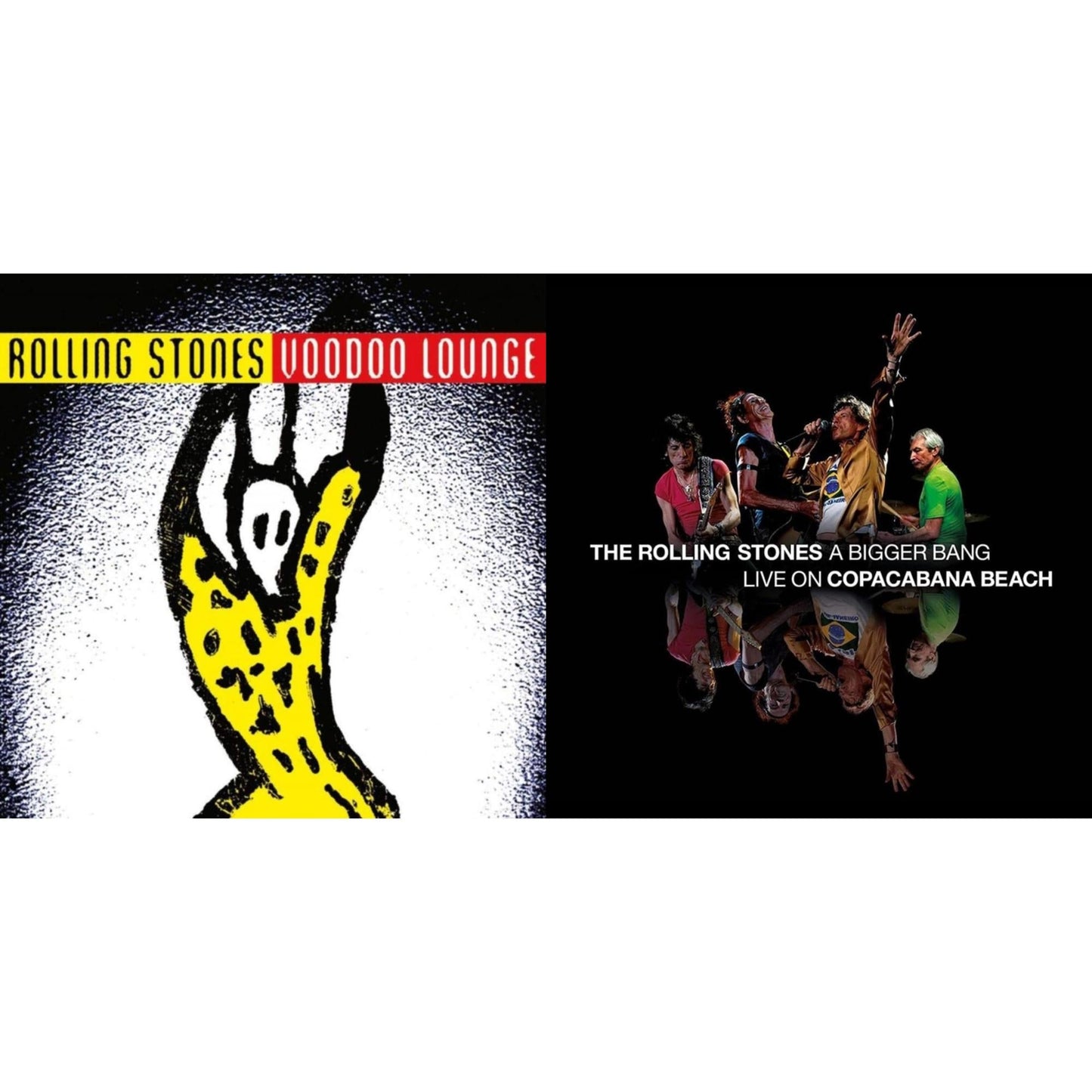 Rolling Stones - Bigger Bang Live On Copacabana Beach (Multi Color Vinyl/3LP) & Voodoo Lounge (30Th Anniversary) (Red/Yellow Vinyl/2LP)