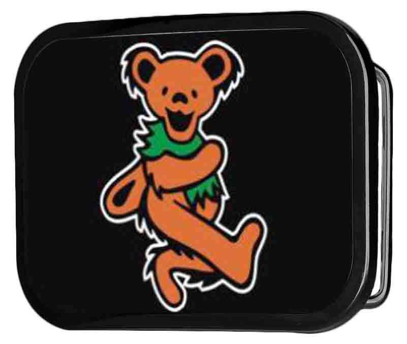 Grateful Dead Dancing Bear Black Rock Star Buckle