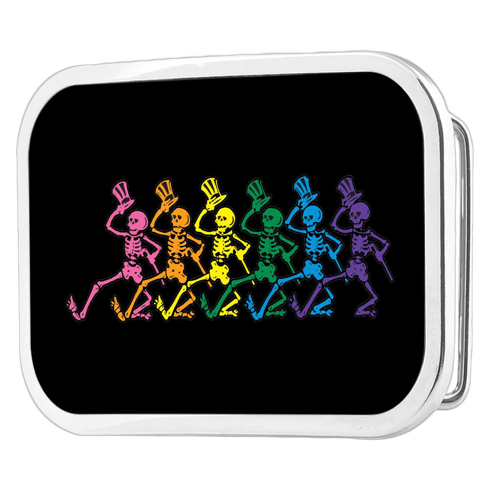 Dancing Skeletons FCG Chrome Rock Star Buckle