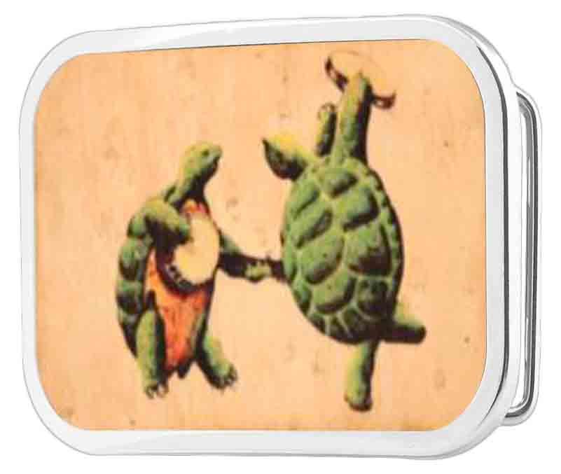 Grateful Dead Dancing Terrapins Wood Rock Star Buckle