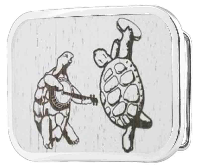 Grateful Dead Dancing Terrapins White Rock Star Buckle