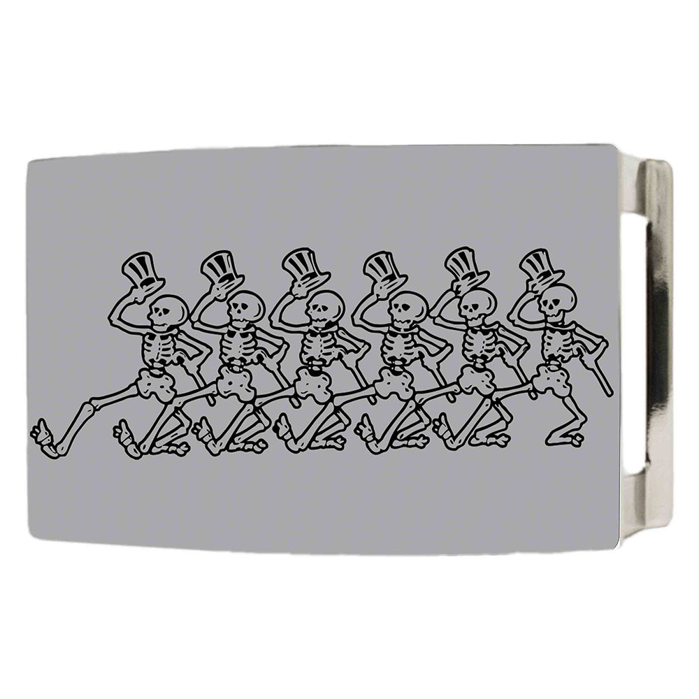 Dancing Skeletons Rock Star Buckle