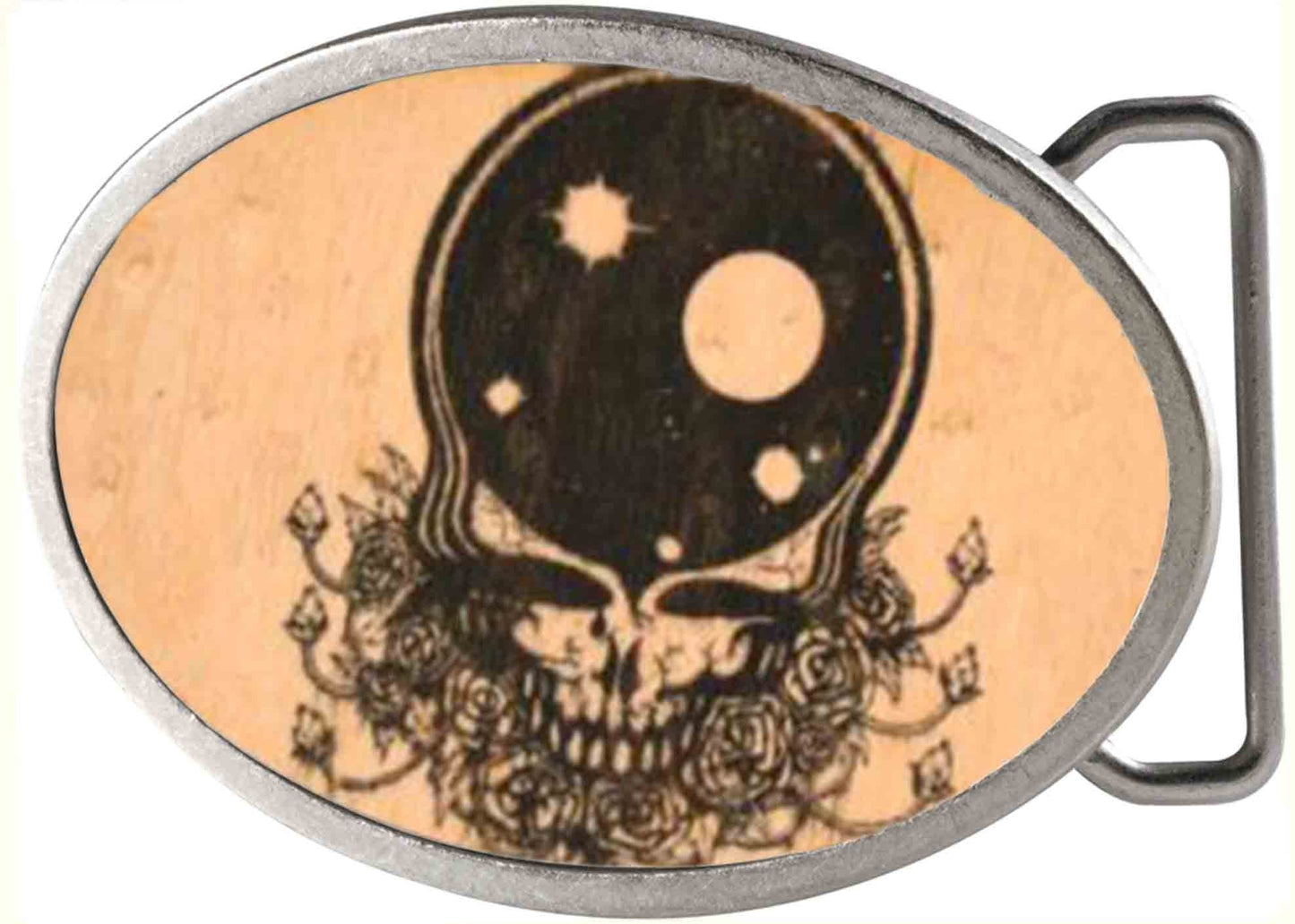 Grateful Dead Space Your Face Wood Rock Star Buckle