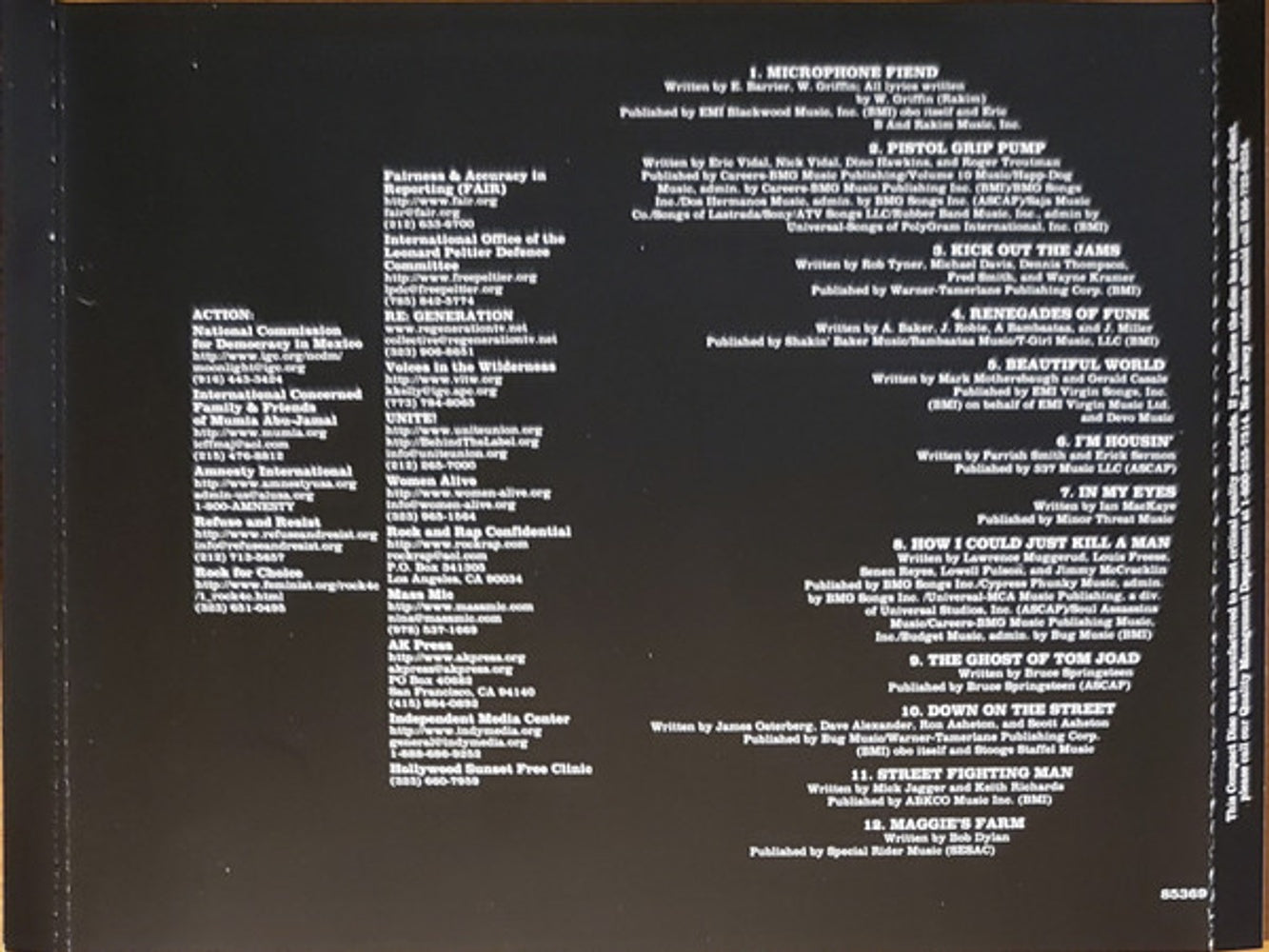 Rage Against The Machine – Renegades Music CD