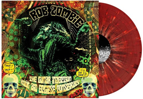 Rob Zombie The Lunar Injection Kool Aid Eclipse Conspiracy Red w/ Black & White Splatter Vinyl Record