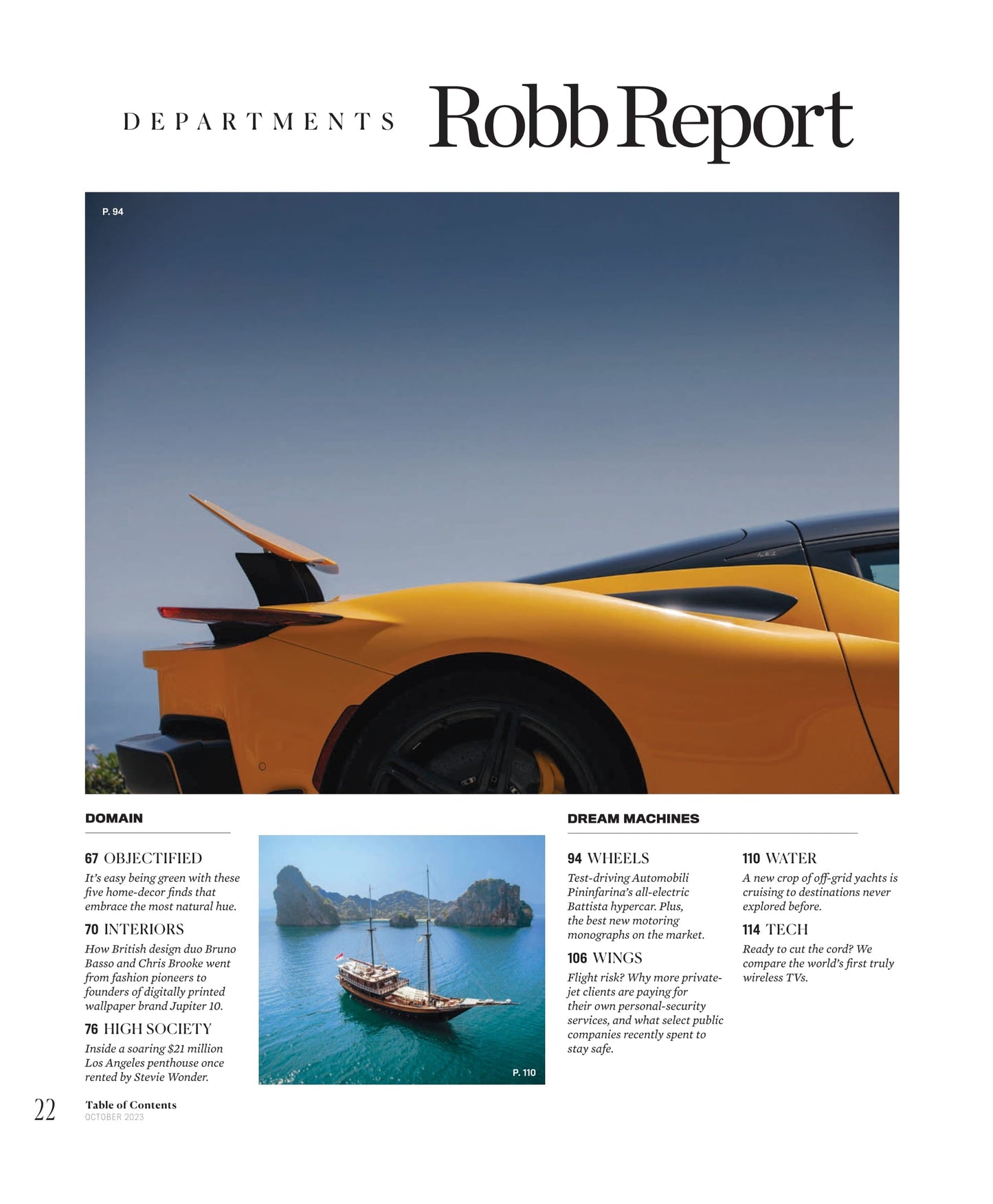 Robb Report - The Success Issue October 2023: Starring Ralph Lauren, Photos Of Fall-Winter Polo & Purple Label Collections Amongst His Car Collection, Navier Founder Reshapes Marine Industry & More!