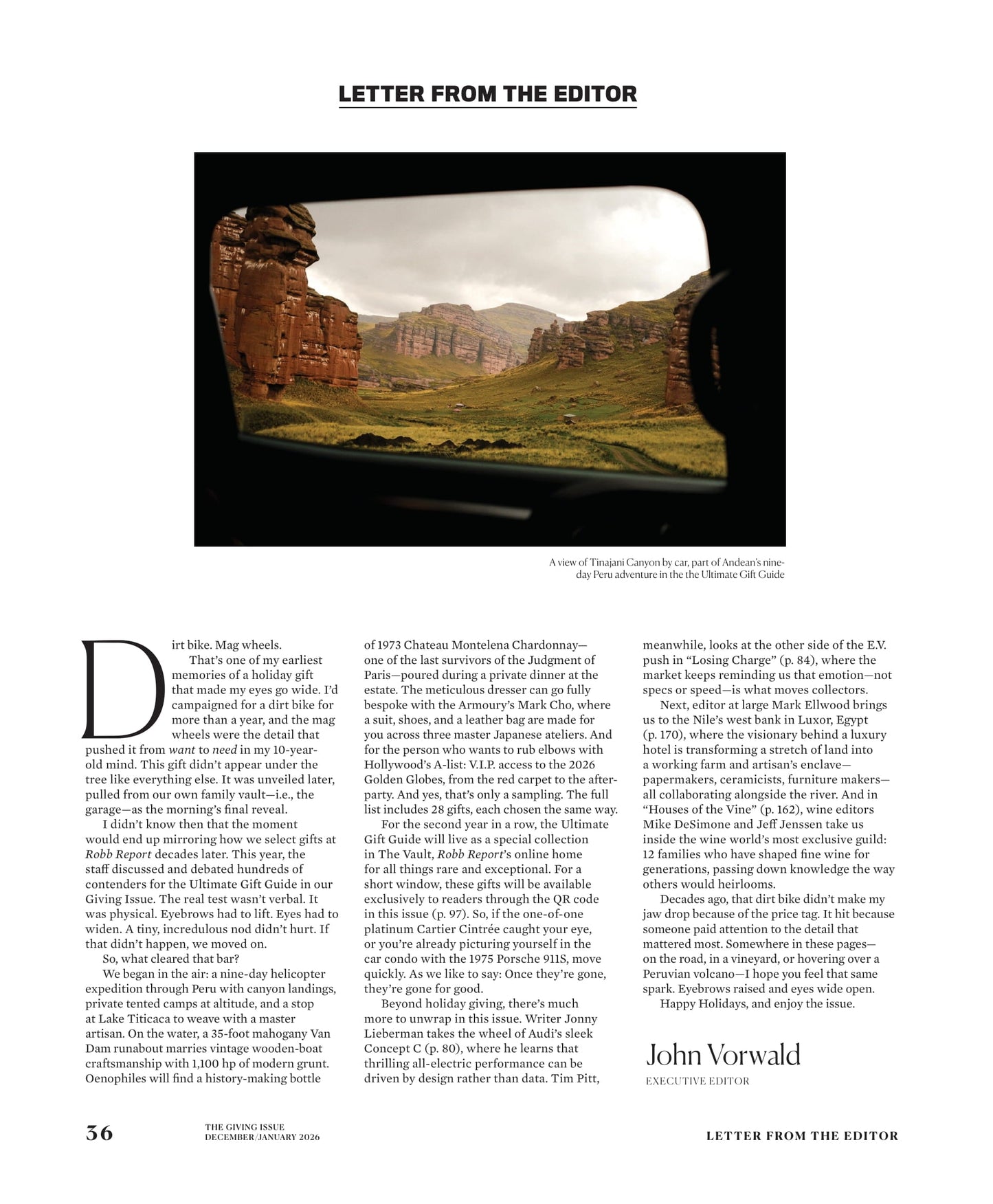 Robb Report - The Giving Issue December 2025 & January 2026: Best Luxury Gifts & Top Trends, Europe’s Top Premium Winemaking Families, Egyptian Luxury Reimagined, Swiss Serenity & More!