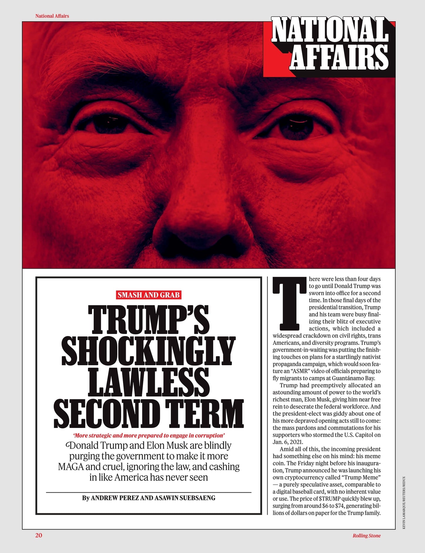 Rolling Stone - April 2025: Future Of Music, Rema, Megan Moroney, Benson Boone & Ivan Cornejo & Others Shaping Tomorrow's Sound, Bobby Weir Interview, Luigi Mangione, Trump's Reign Of Chaos & More!