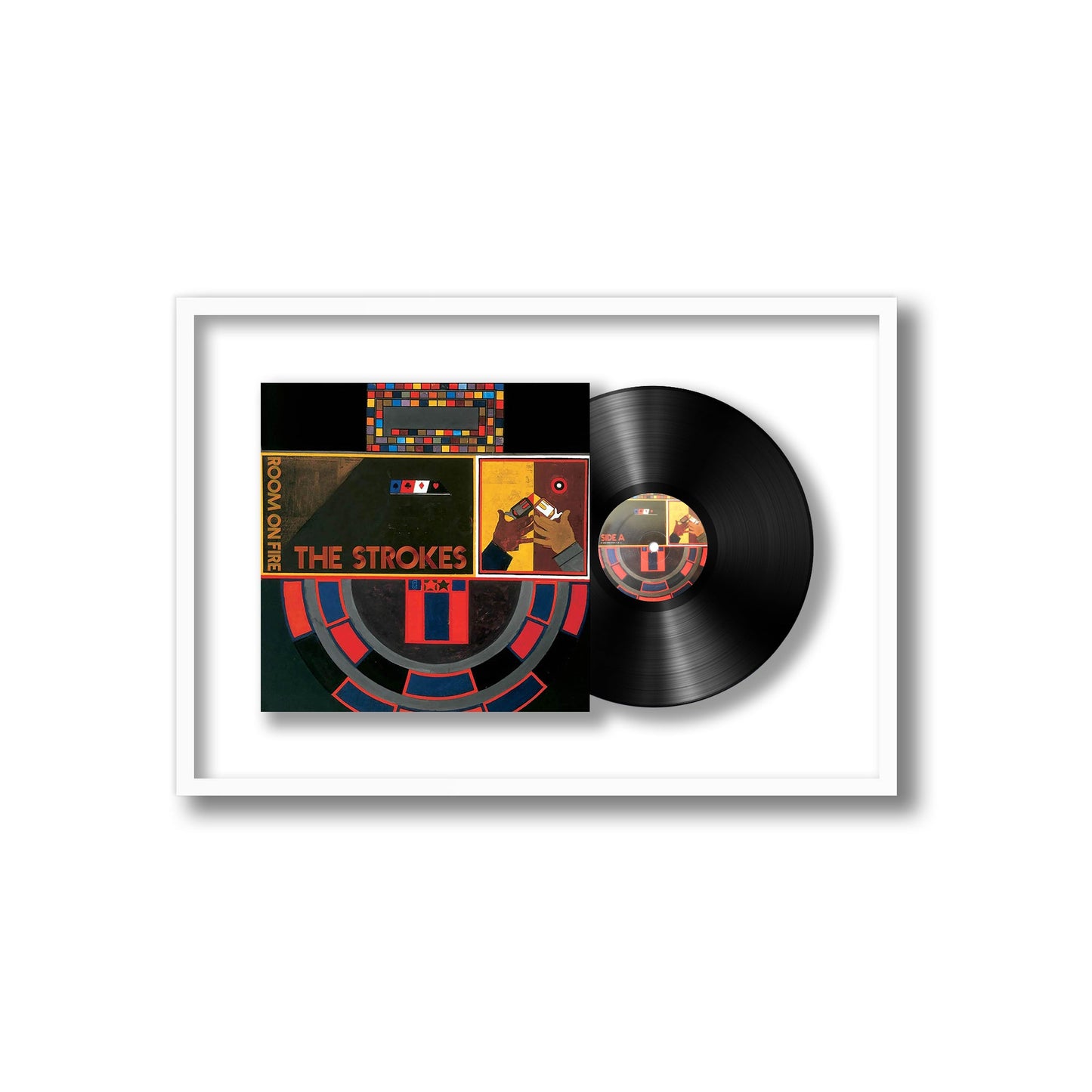 The Strokes Room On Fire Framed Vinyl Record