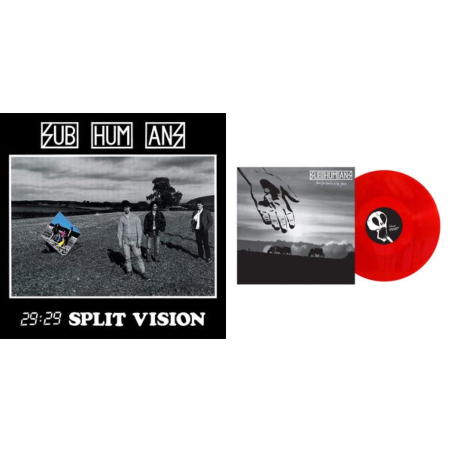 Subhumans - From The Cradle To The Grave (Red LP Vinyl) & 29:29 Split Vision