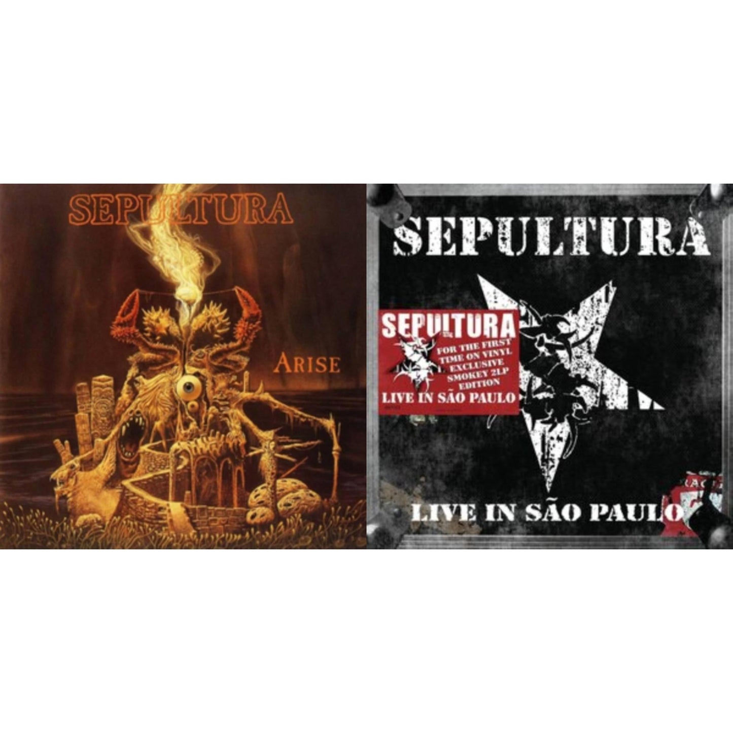 Sepultura - Live In Sao Paulo (2LP) & Arise (Expanded Edition)