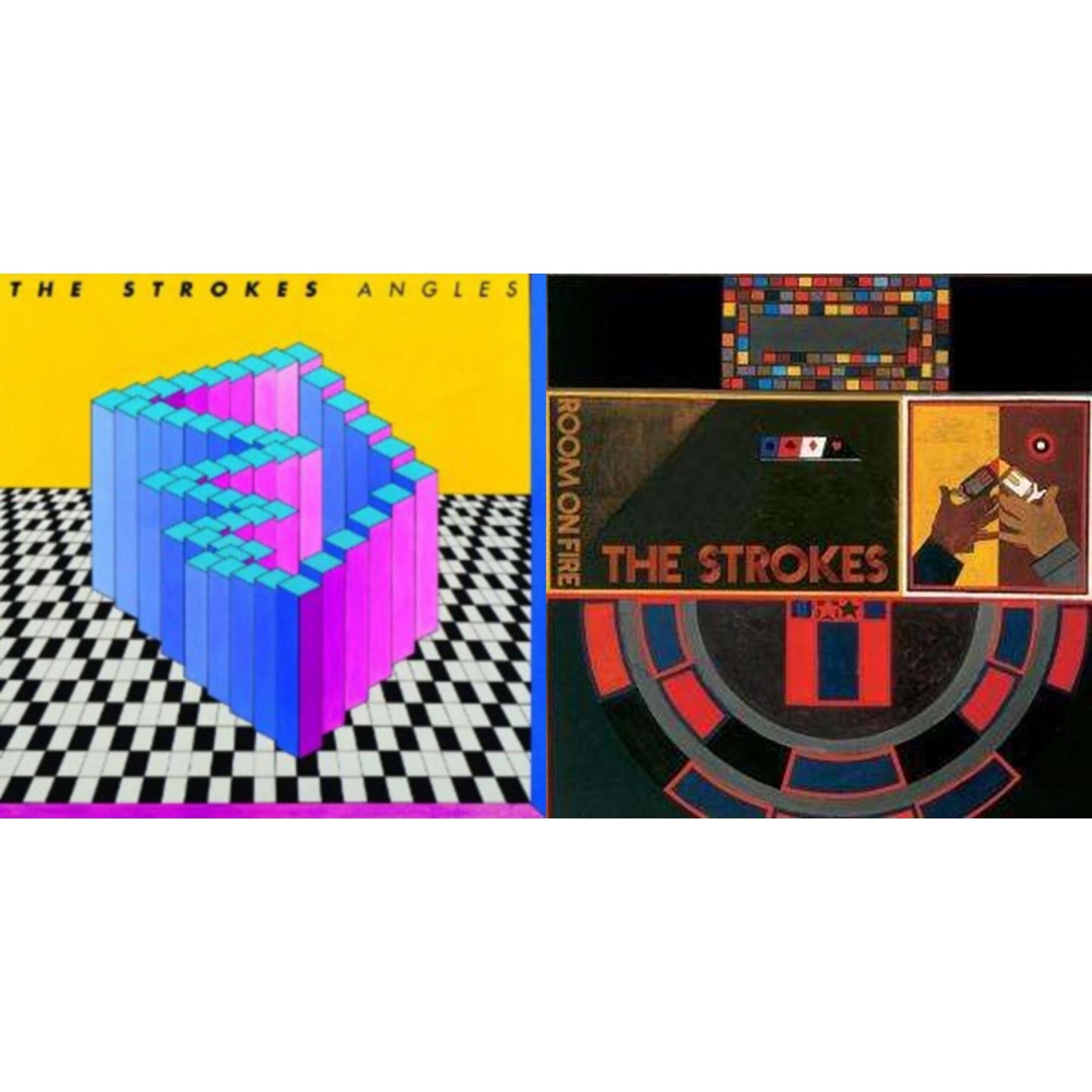 Strokes - Room On Fire & Angles (Gatefold) - LP Vinyl Bundle