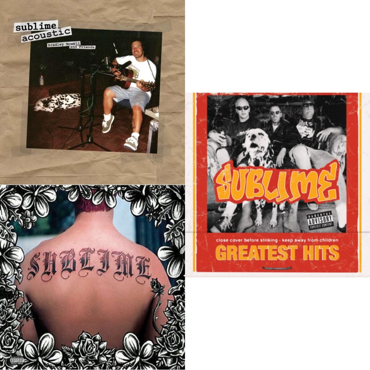 Sublime - Acoustic: Bradley Nowell & Friends & Sublime & Greatest Hits (X) - LP Vinyl Bundle