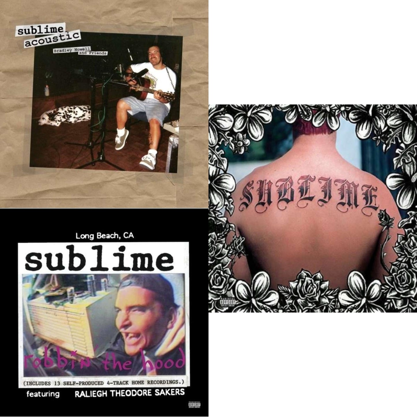 Sublime - Acoustic: Bradley Nowell & Friends & Robbin The Hood & Sublime - LP Vinyl Bundle