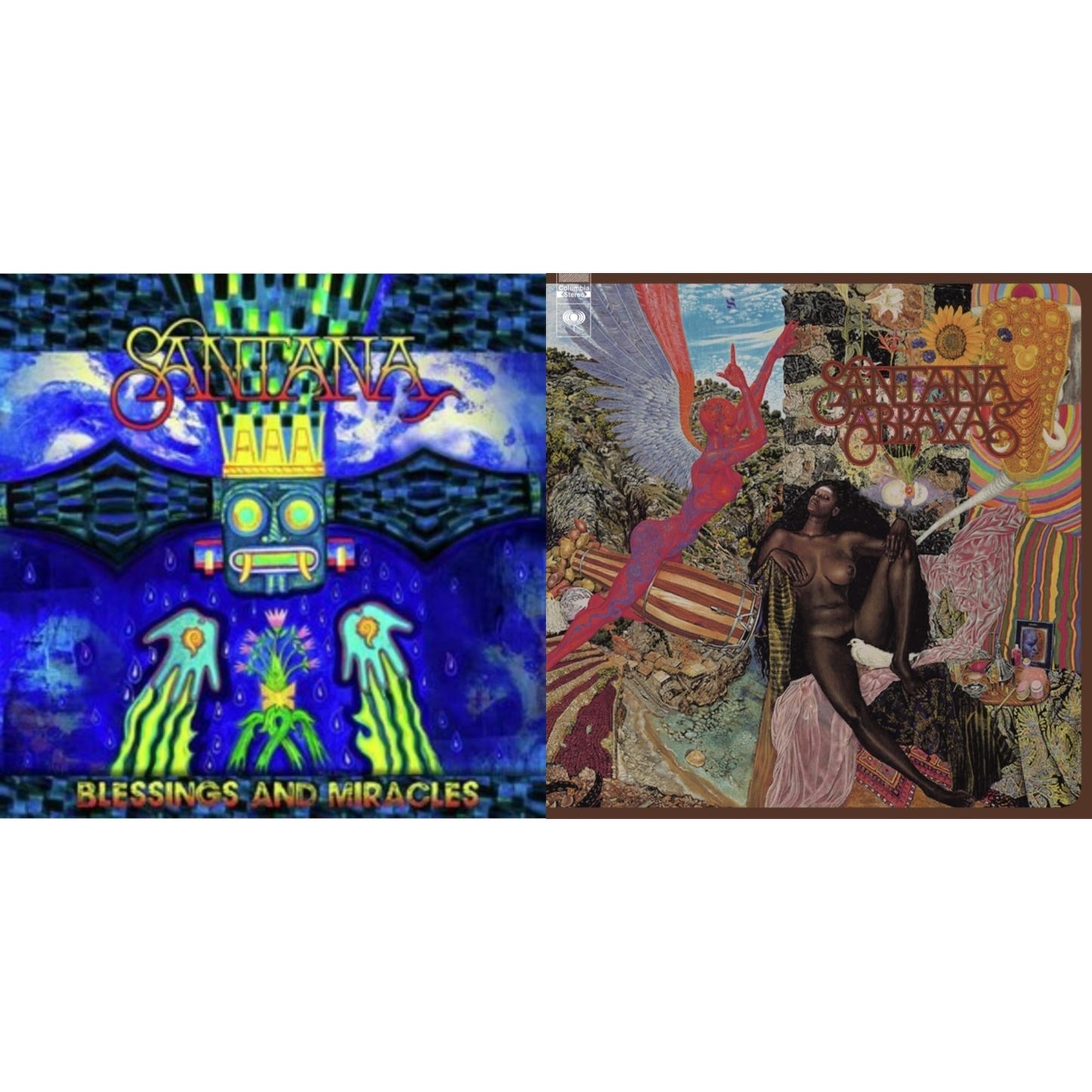 Santana - Blessings & Miracles & Abraxas - LP Vinyl Bundle