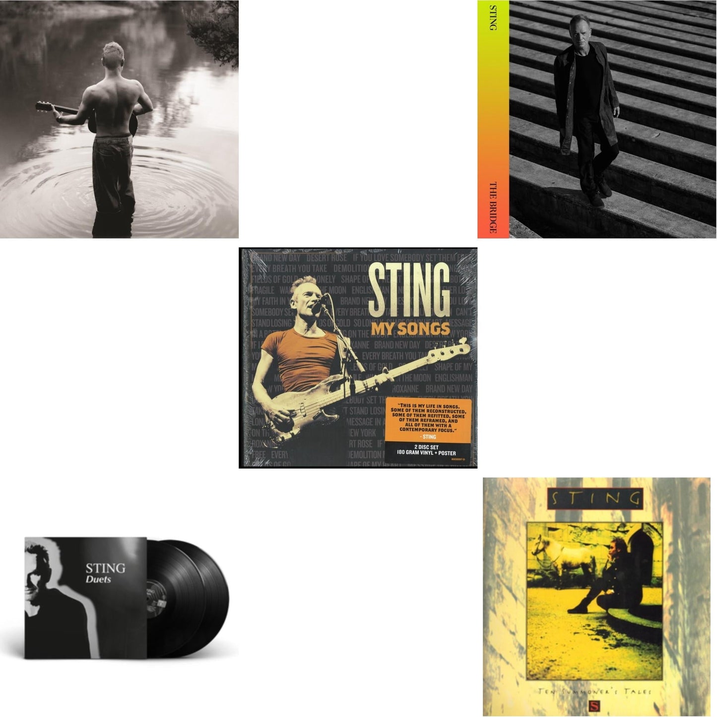 Sting - Best Of 25 Years & Duets (2LP/180G) & My Songs (2 LP) & Bridge & Ten Summoner's Tales