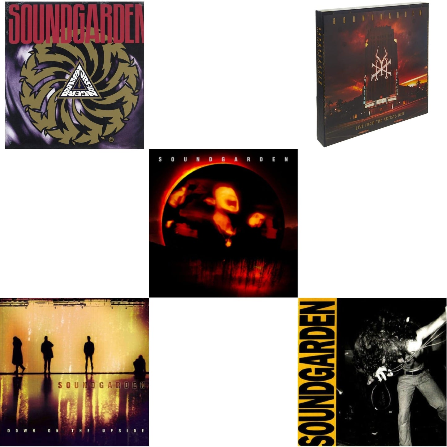 Soundgarden - Superunknown & Louder Than Love & Down On The Upside (2LP) & Badmotorfinger & Live At The Artists Den (4LP/2CD/Blu-Ray Super Deluxe Edition)