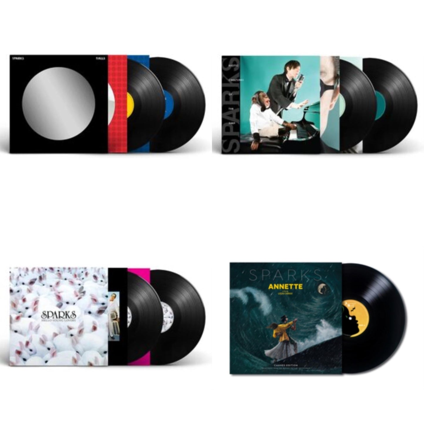 Sparks - Balls (2LP) & Exotic Creatures Of The Deep (2LP) & Hello Young Lovers (2LP) & Annette