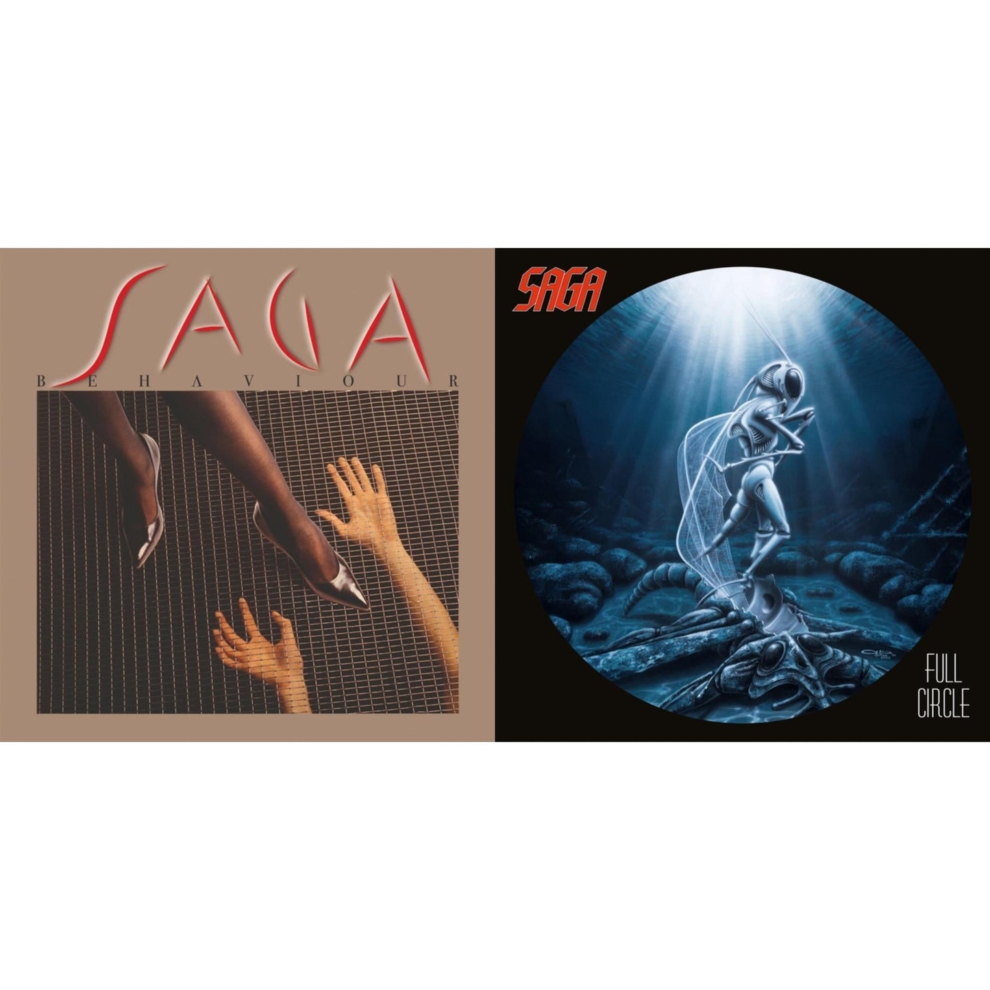 Saga - Behaviour & Full Circle (2021 Reissue) - LP Vinyl Bundle