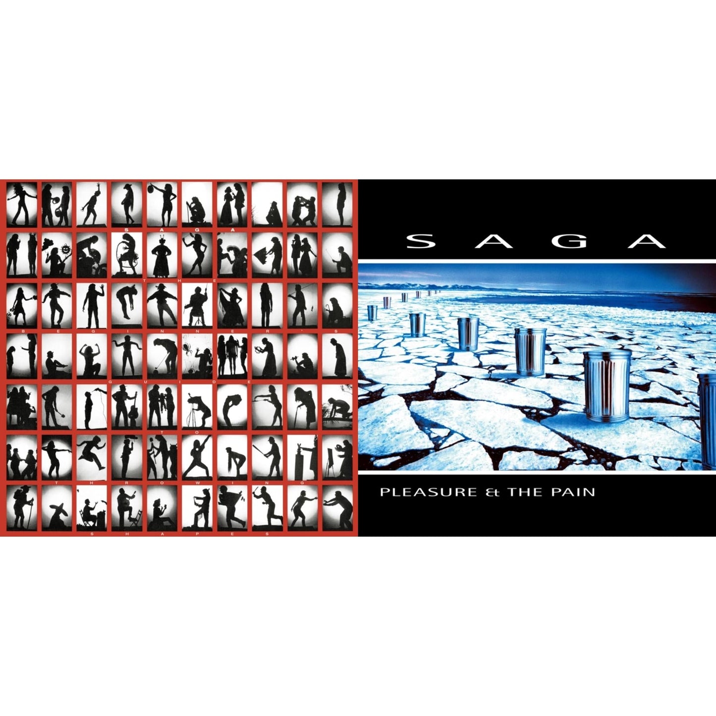 Saga - Beginner's Guide To Throwing Shapes (180G/Remastered) & Pleasure & The Pain - LP Vinyl Bundle