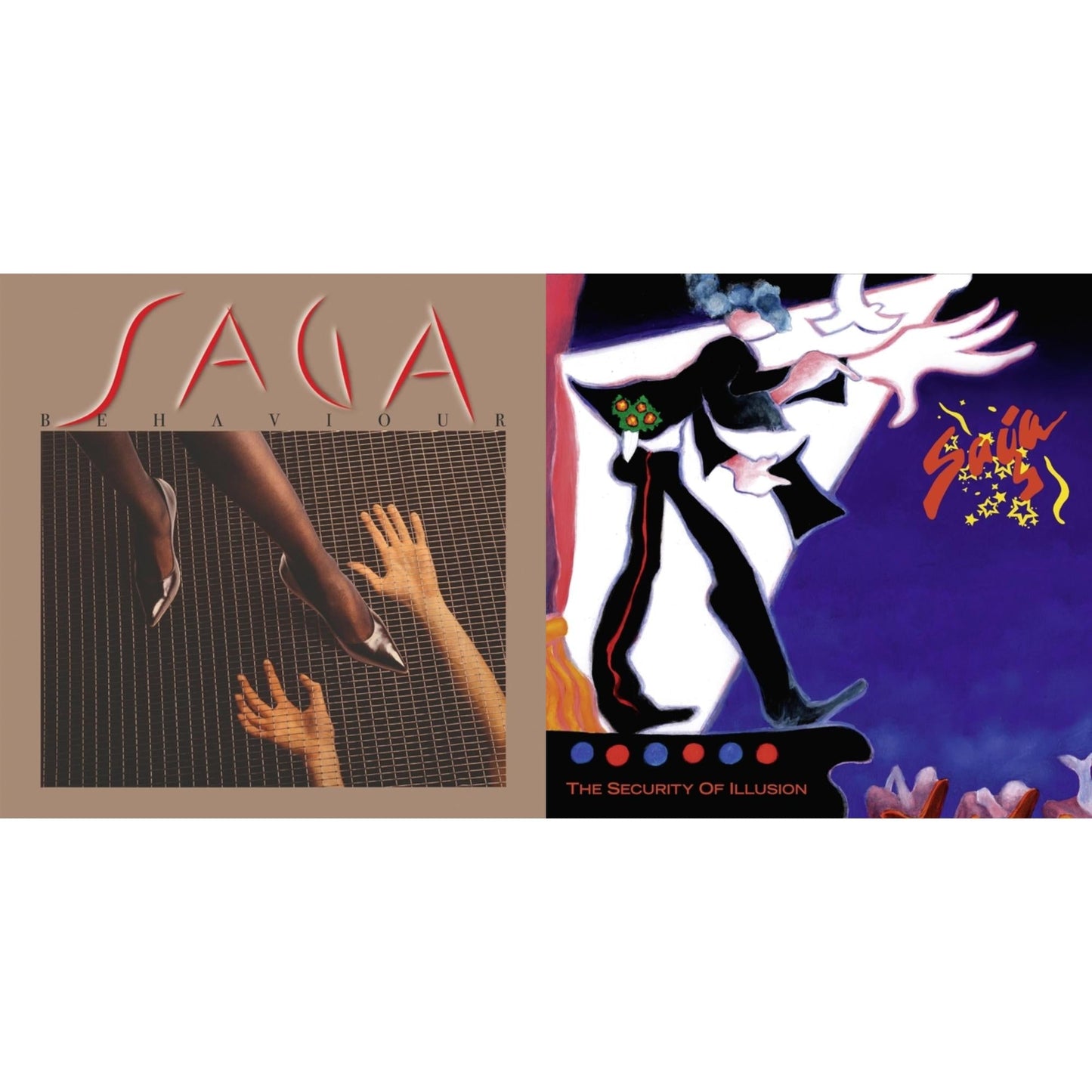 Saga - Behaviour & Security Of Illusion (180G/Remastered) - LP Vinyl Bundle