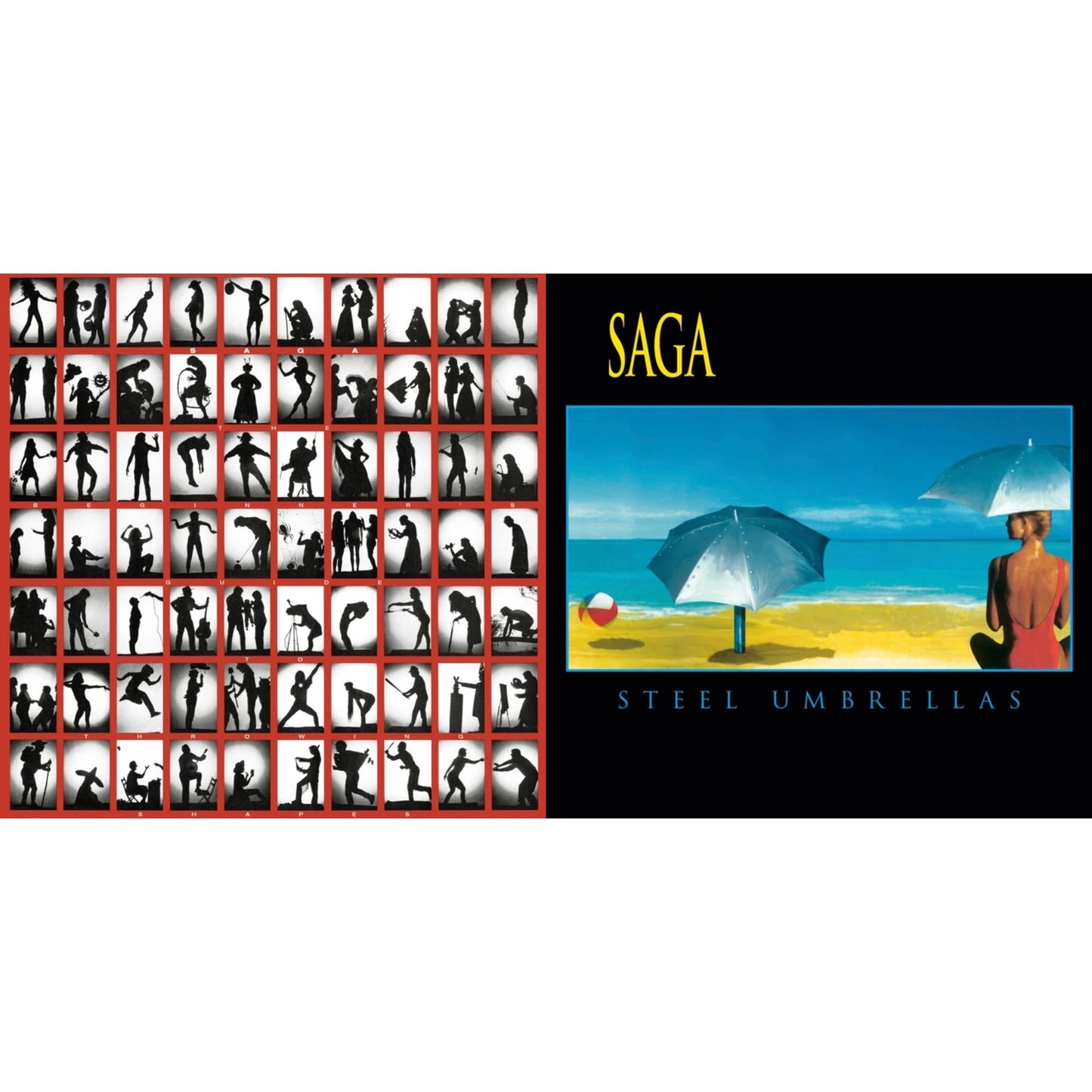 Saga - Beginner's Guide To Throwing Shapes (180G/Remastered) & Steel Umbrellas - LP Vinyl Bundle