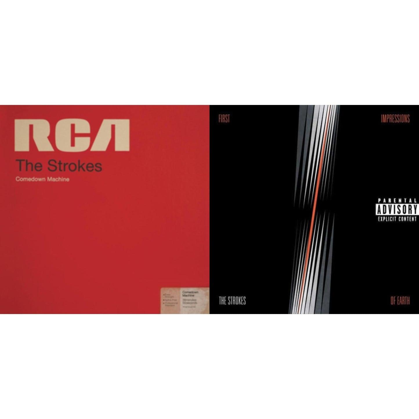 Strokes - First Impressions Of Earth & Comedown Machine - LP Vinyl Bundle
