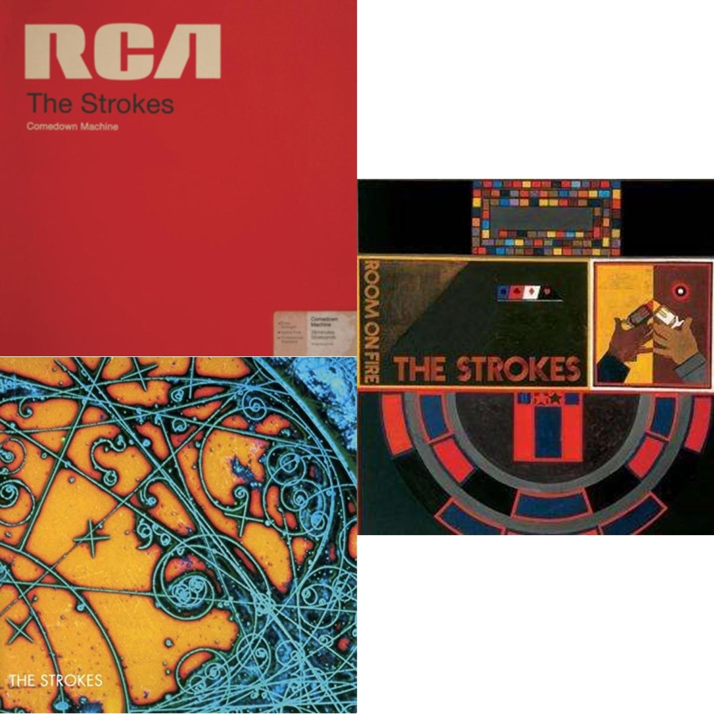 Strokes - Is This It & Room On Fire & Comedown Machine - LP Vinyl Bundle