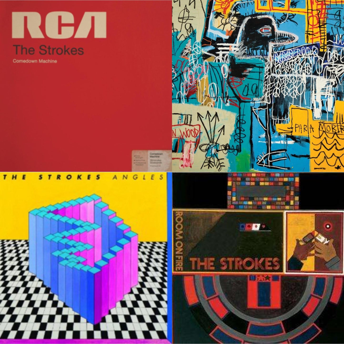 Strokes - New Abnormal (180G/Clear Apet Slipcase/Dl Insert) & Room On Fire & Angles (Gatefold) & Comedown Machine - LP Vinyl Bundle