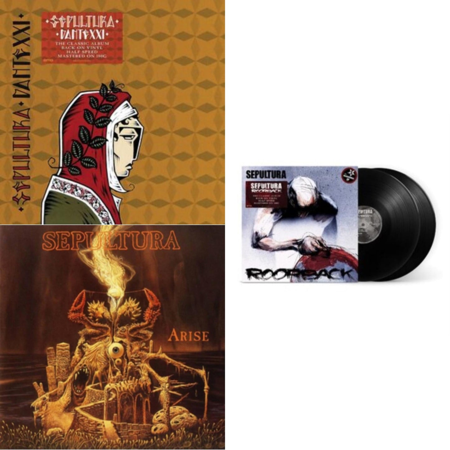 Sepultura - Roorback & Dante Xxi & Arise (Expanded Edition) - LP Vinyl Bundle