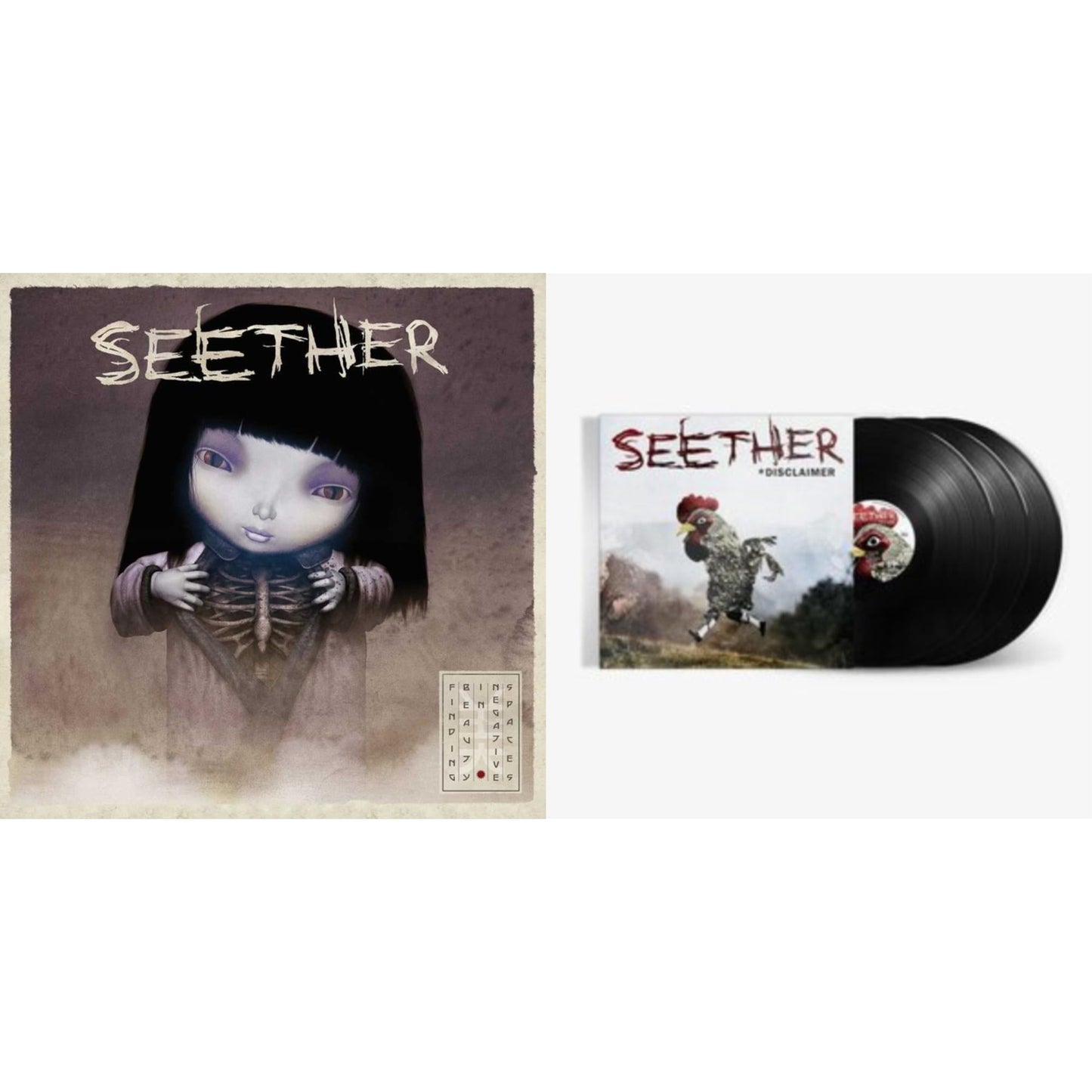 Seether - Finding Beauty In Negative Spaces (2LP/Opaque Lavender Vinyl) & Disclaimer (20Th Anniversary Edition) (3LP)