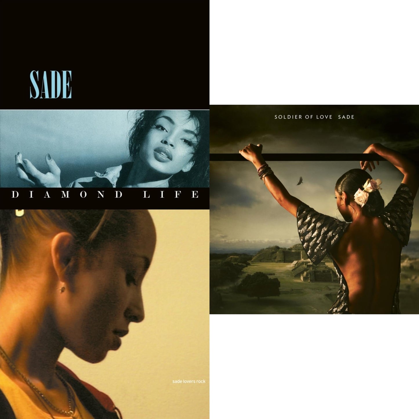 Sade - Diamond Life & Lovers Rock & Soldier Of Love - LP Vinyl Bundle