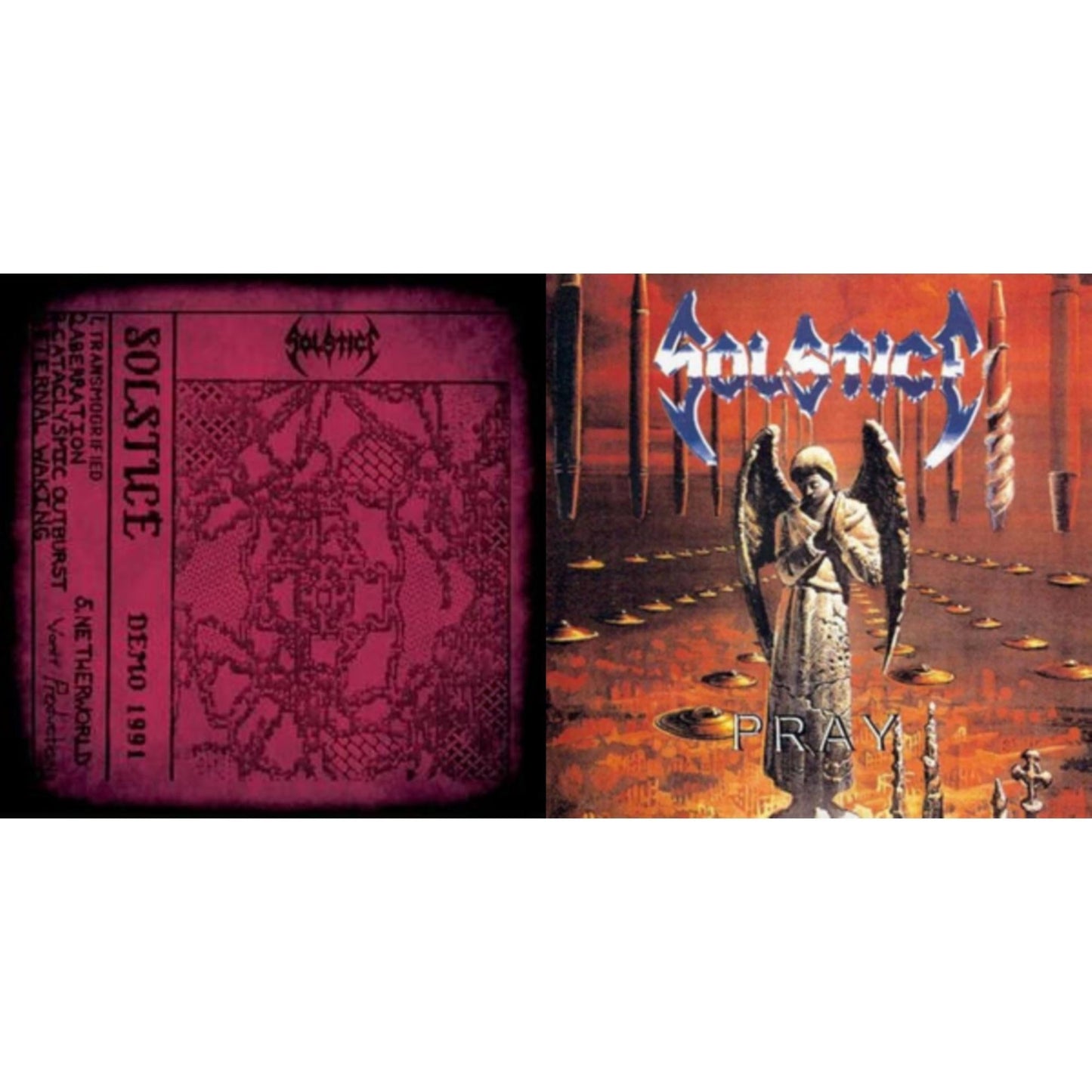 Solstice - Demo 1991 (Reissue/Red LP Vinyl) & Pray (Reissue/Grey LP Vinyl)
