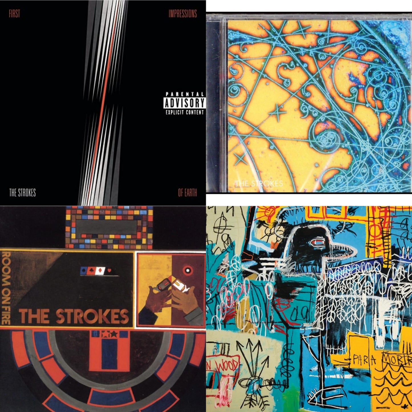 Strokes - Is This It & New Abnormal (Jewel Case/Clear Aprt O-Card With Print) & First Impressions Of Earth & Room On Fire - CD Bundle