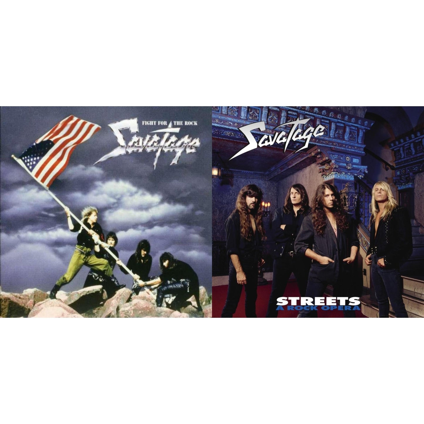 Savatage - Fight For The Rock (White LP Vinyl/10Inch) & Streets - A Rock Opera