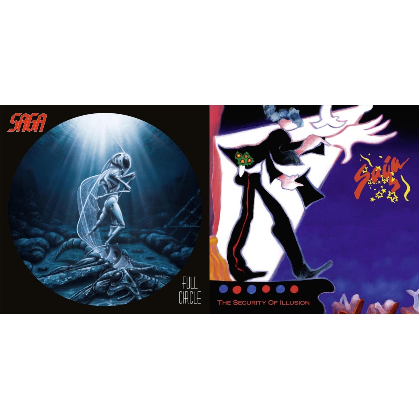 Saga - Security Of Illusion (180G/Remastered) & Full Circle (2021 Reissue) - LP Vinyl Bundle