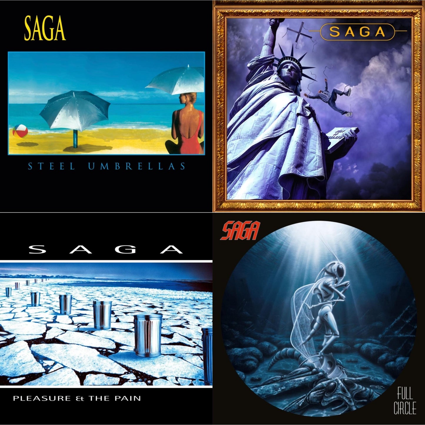 Saga - Steel Umbrellas & Generation 13 (2LP) & Pleasure & The Pain & Full Circle (2021 Reissue)
