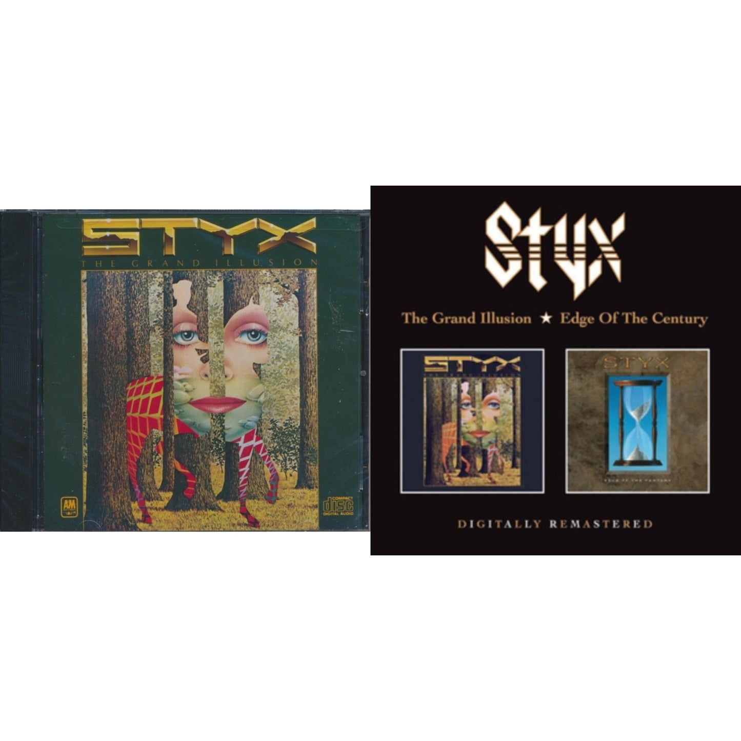 Styx - Grand Illusion & Grand Illusion / Edgge Of The Century - CD Bundle