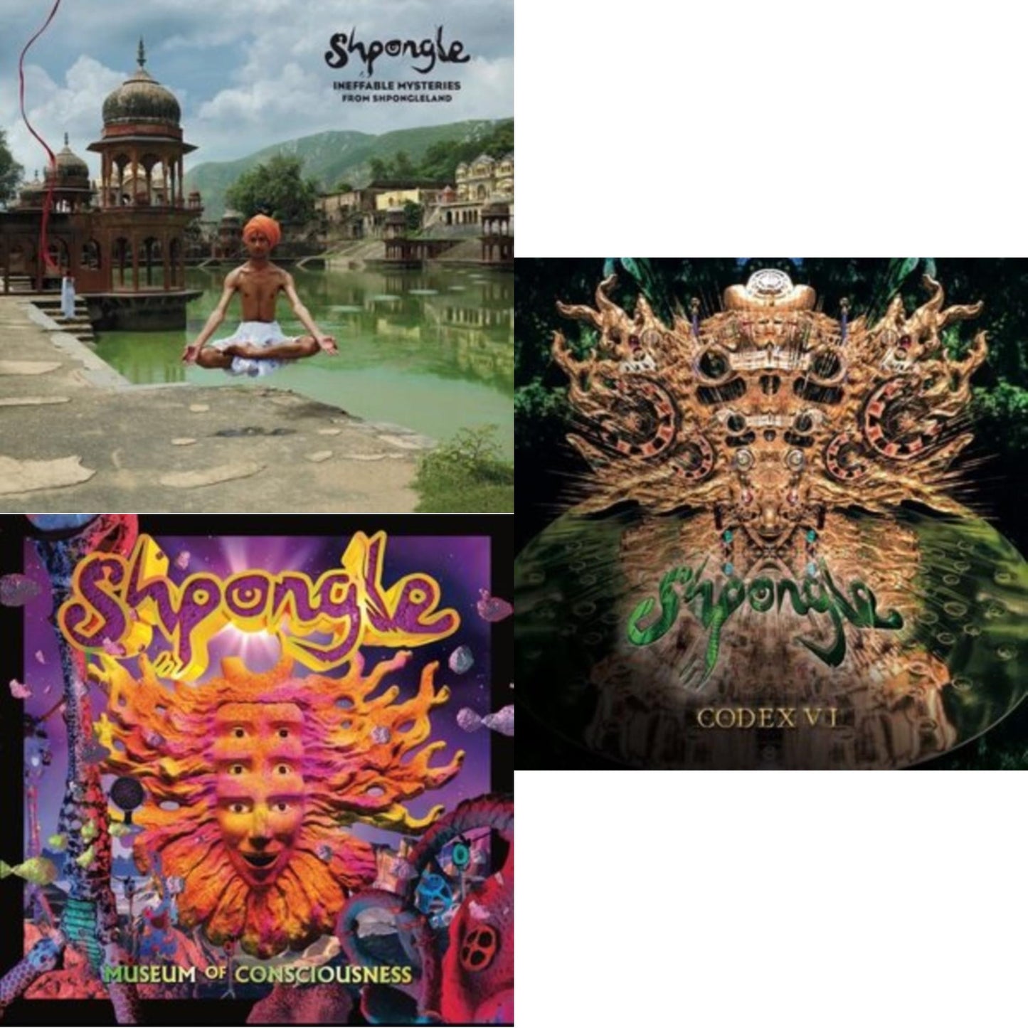 Shpongle - Ineffable Mysteries From Shpongleland (3LP) & Museum Of Consciousness (2LP) & Codex Vi (3LP)