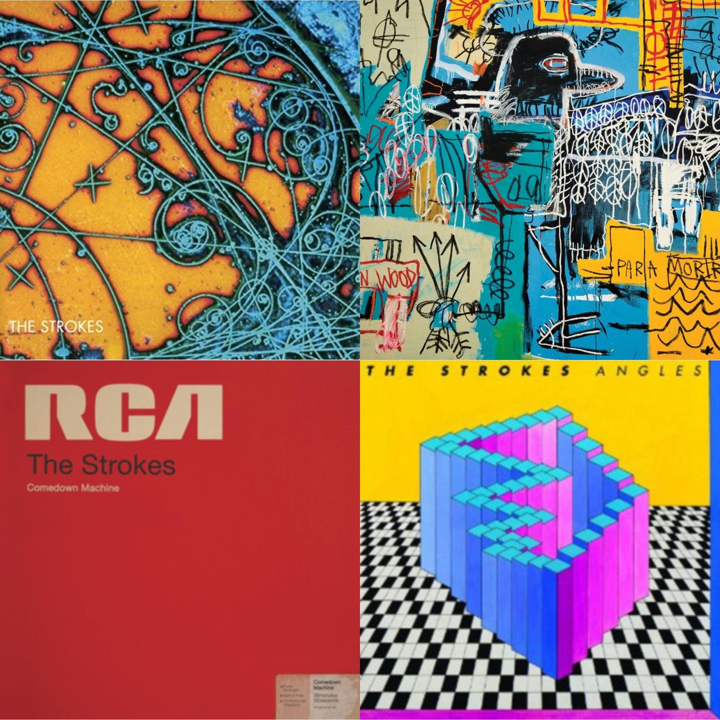 Strokes - Is This It & New Abnormal (180G/Clear Apet Slipcase/Dl Insert) & Angles (Gatefold) & Comedown Machine - LP Vinyl Bundle