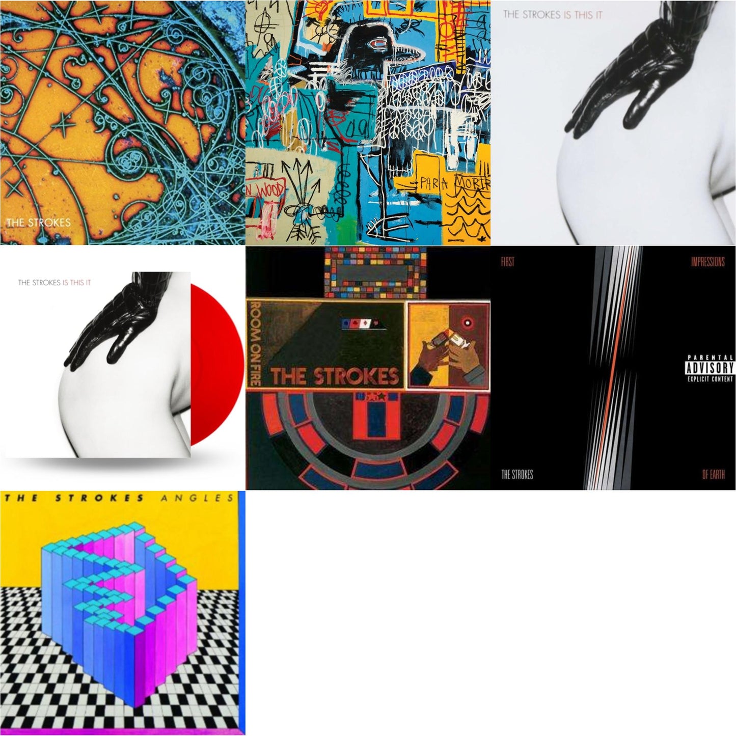 Strokes - Is This It & New Abnormal (180G/Clear Apet Slipcase/Dl Insert) & Is This It & Is This It (Red LP Vinyl) & Room On Fire & First Impressions Of Earth & Angles (Gatefold)