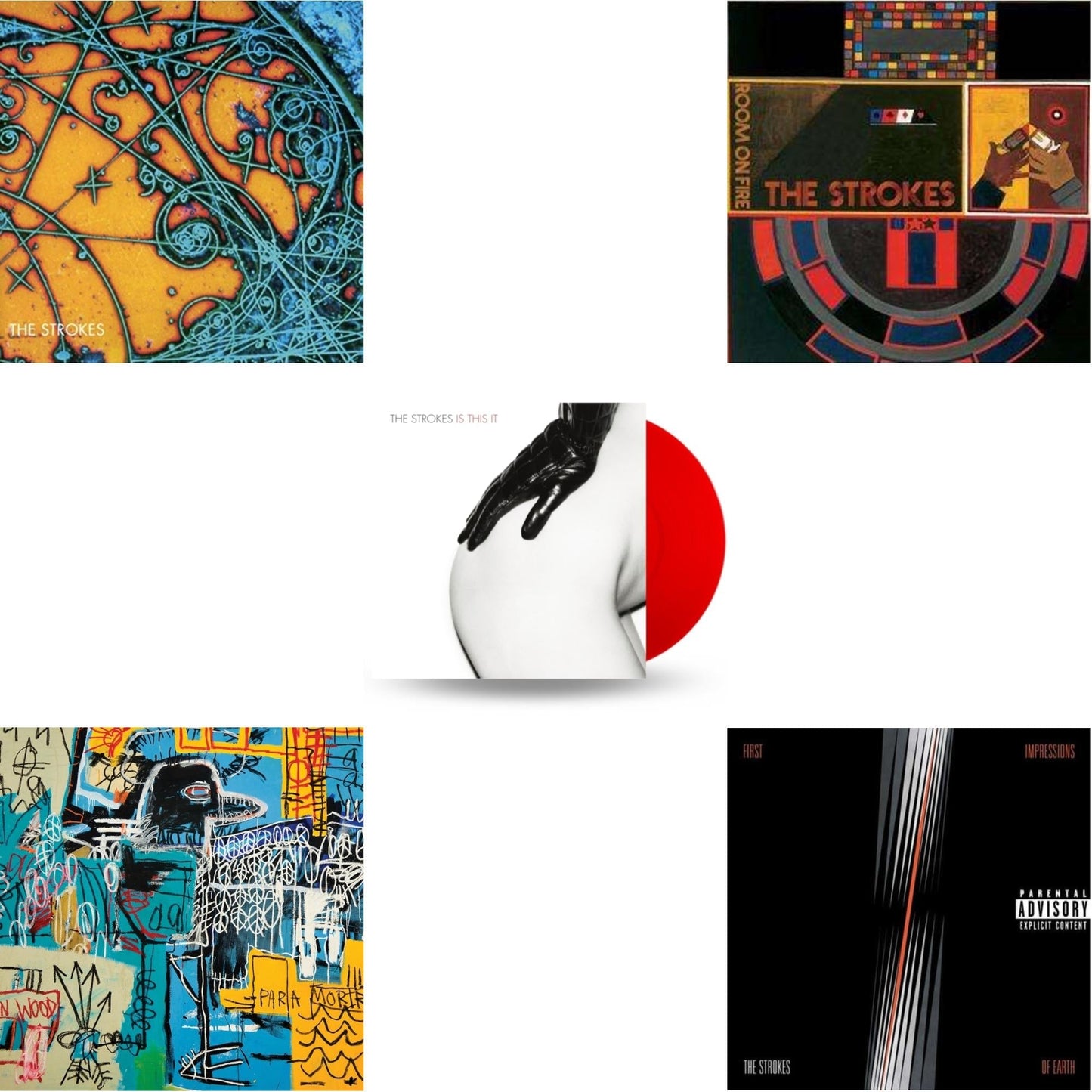 Strokes - Is This It & New Abnormal (180G/Clear Apet Slipcase/Dl Insert) & Is This It (Red LP Vinyl) & Room On Fire & First Impressions Of Earth