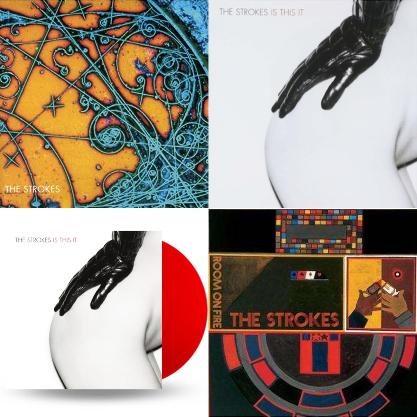 Strokes - Is This It & Is This It & Is This It (Red LP Vinyl) & Room On Fire