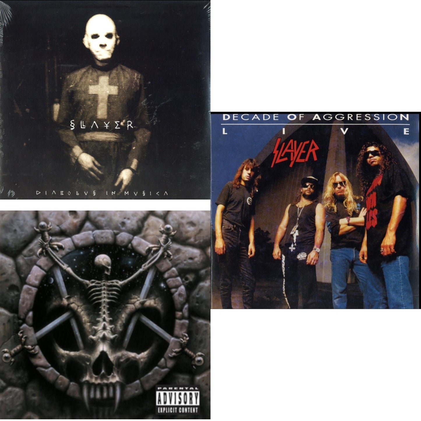 Slayer - Diabolus In Musica & Divine Intervention & Live: Decade Of Aggression - LP Vinyl Bundle