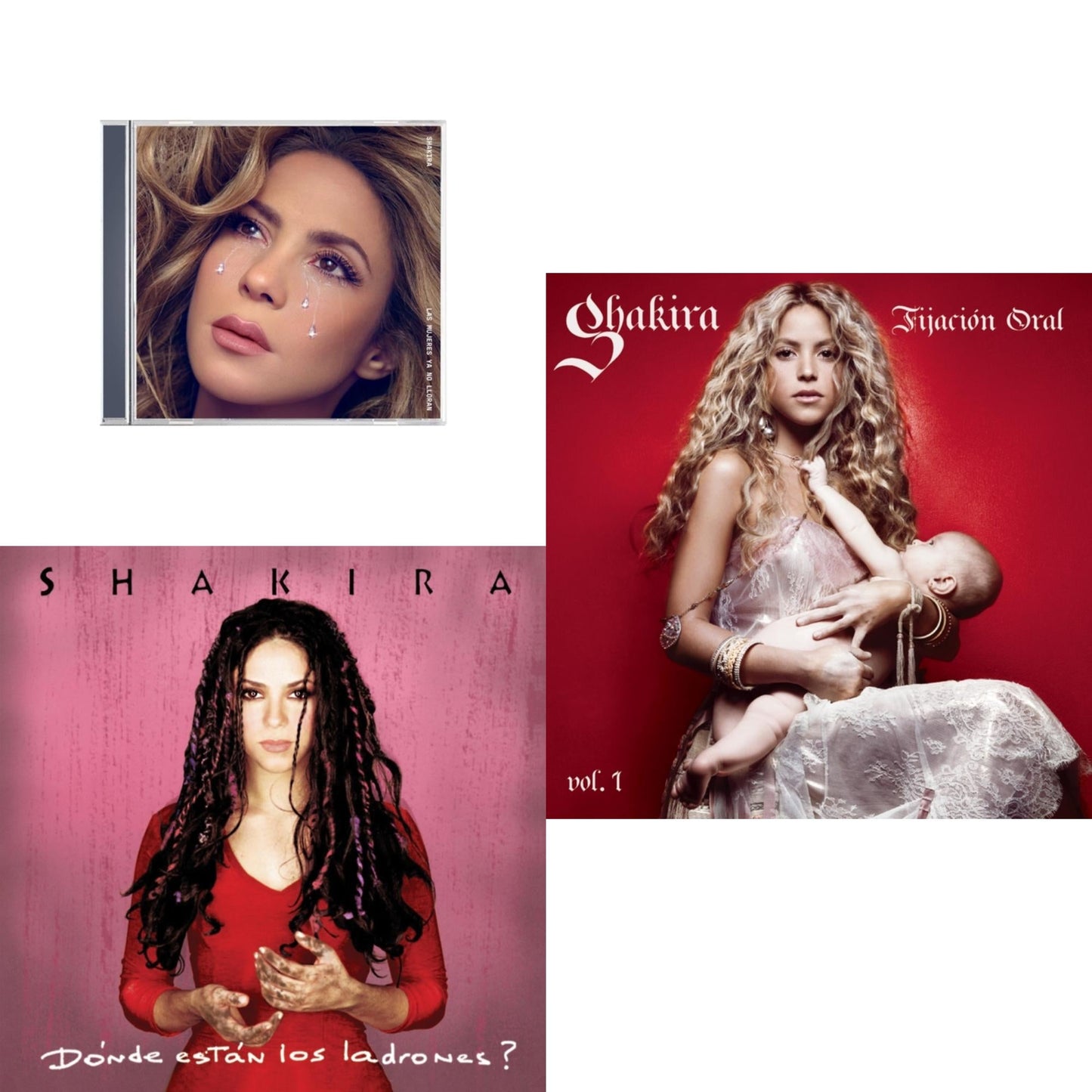 Shakira - Las Mujeres Ya No Lloran & Donde Estan Los Ladrones & Fijacion Oral Vol.1 - CD Bundle