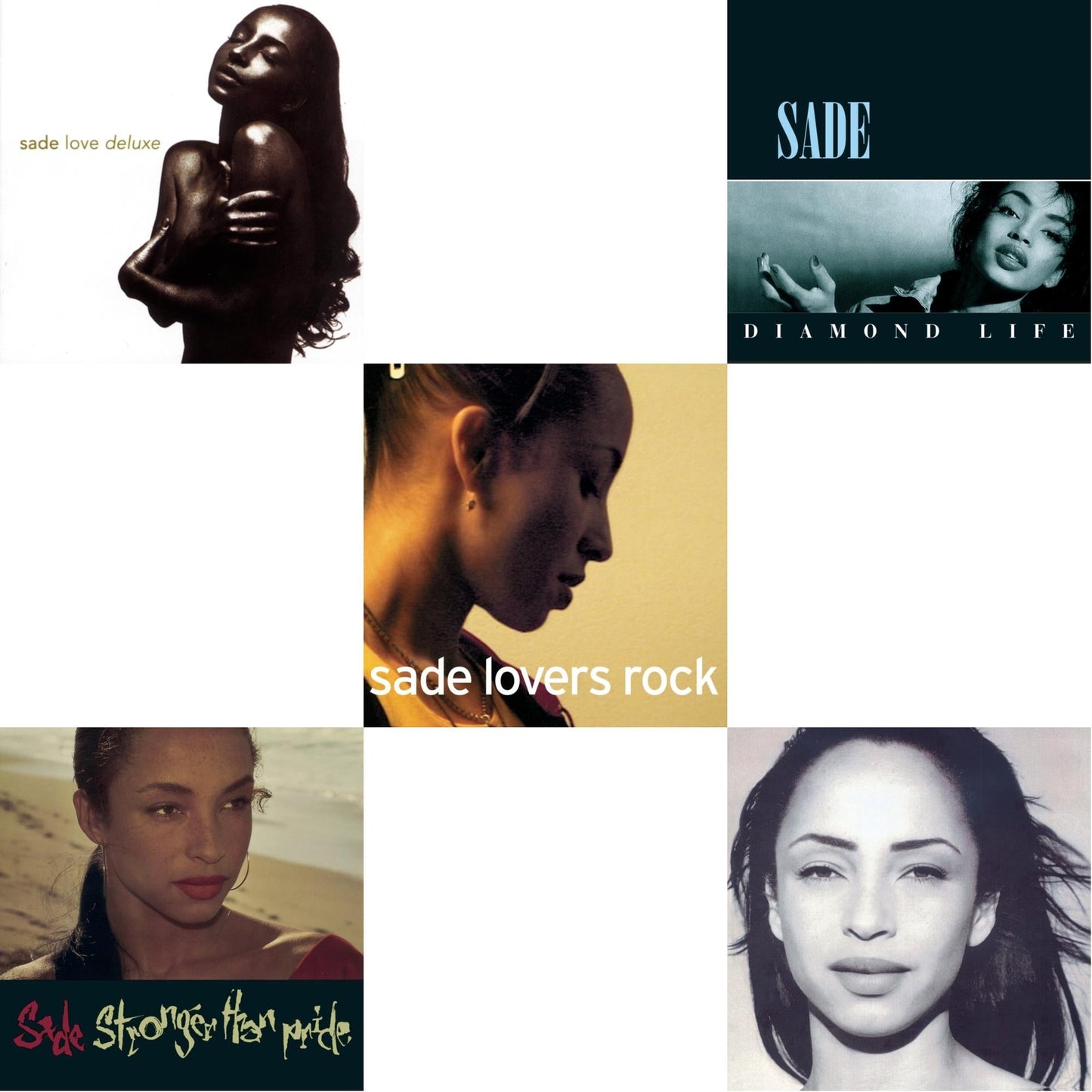 Sade - Best Of Sade & Love Deluxe & Lovers Rock & Stronger Than Pride & Diamond Life - CD Bundle