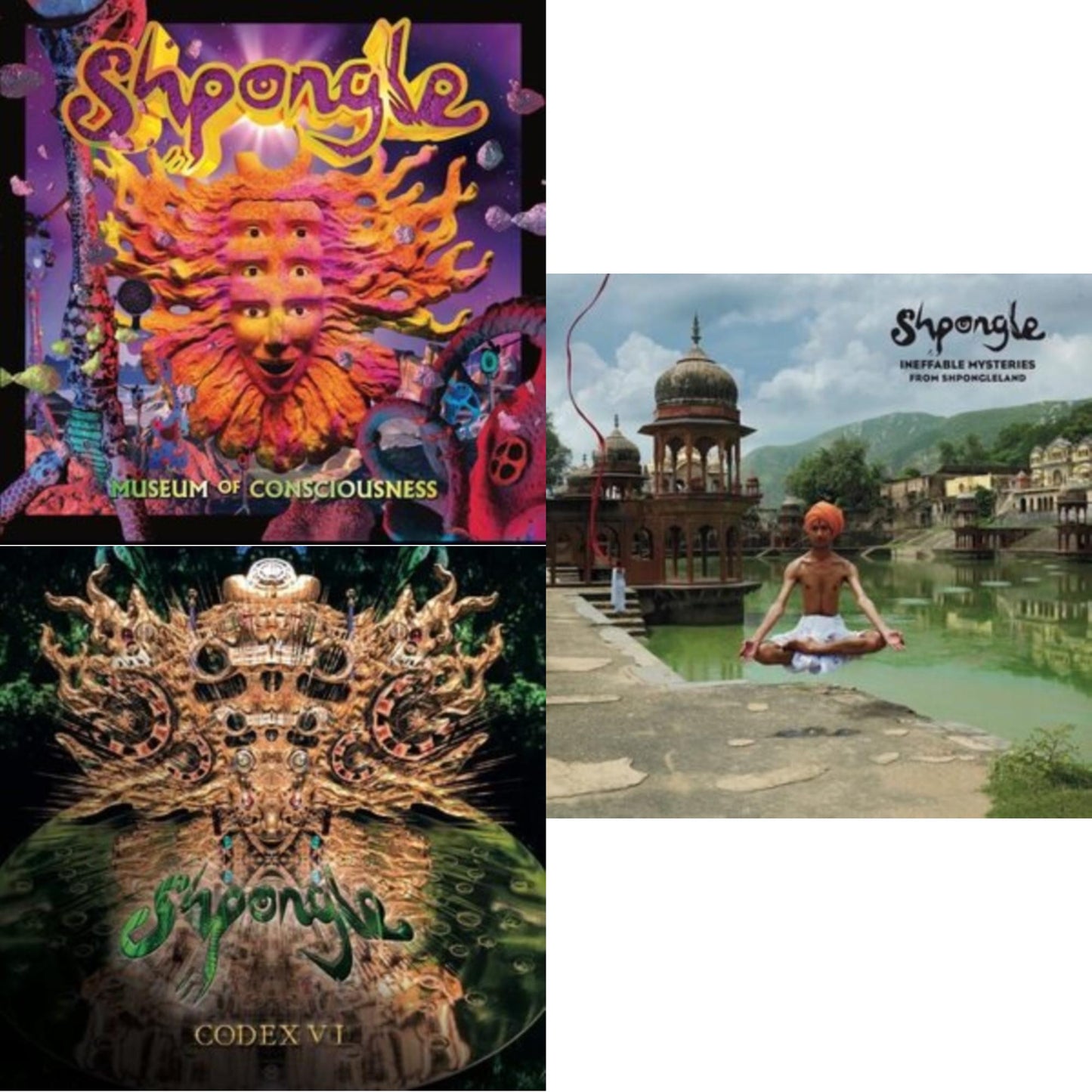 Shpongle - Ineffable Mysteries From Shpongleland (3LP) & Museum Of Consciousness (2LP) & Codex Vi (3LP)
