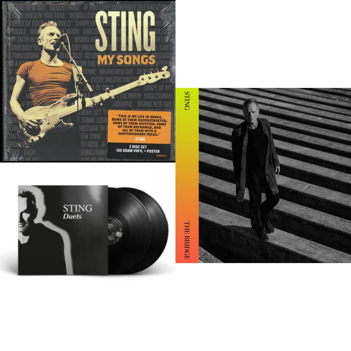 Sting - Duets (2LP/180G) & Bridge & My Songs (2 LP)